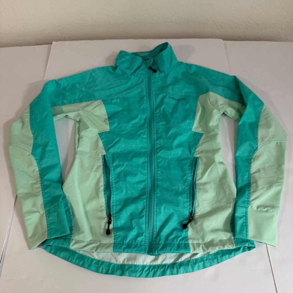 Avalanche Weather Shield Waterproof Shell Jacket Womens Small Teal Mint Green